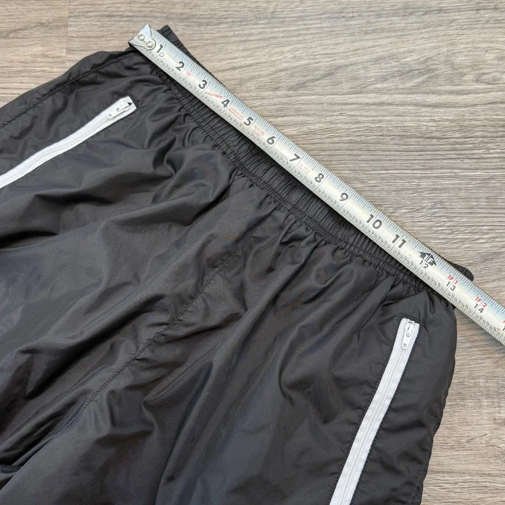 Nike Vintage Track Pants‎ Black Nylon Windbreaker Mesh Lined Boys Large 12-14